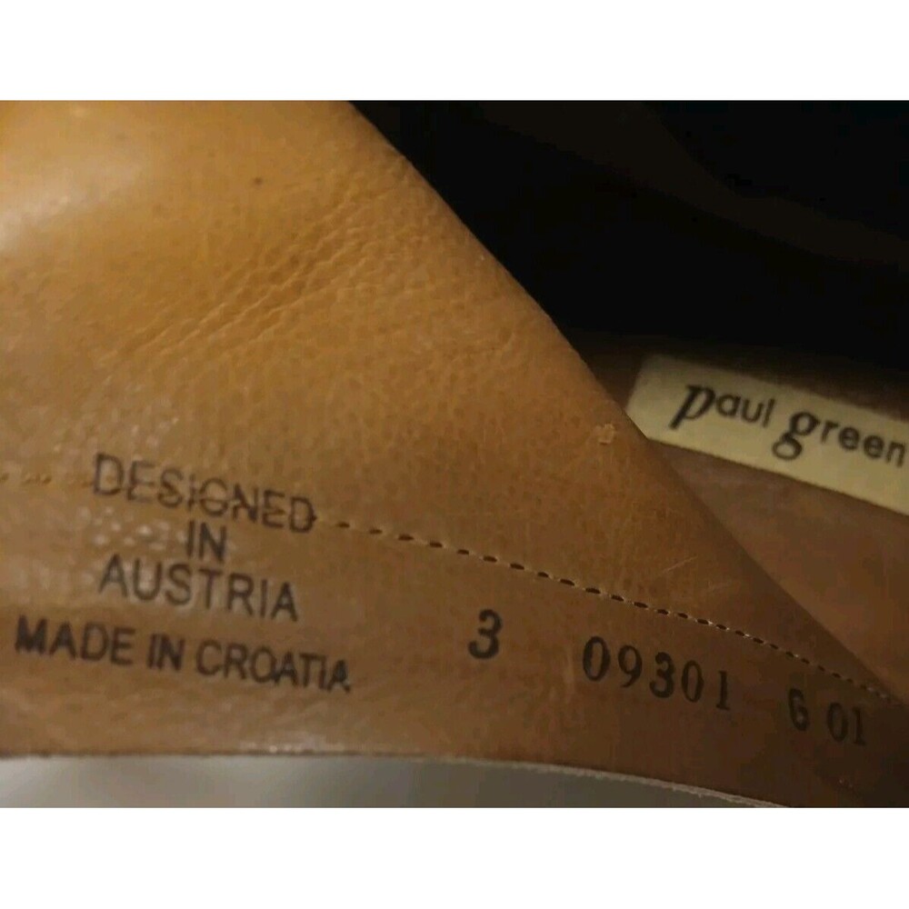 PAUL GREEN Sz 5.5 Sante Soft Black Suede Stretch Panel Zip-up Bootie Western - Picture 14 of 16